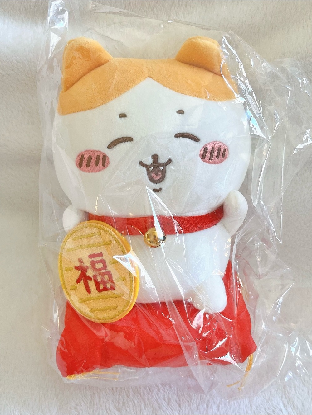 Brand New Chiikawa New Year Shofuku Lucky Cat Hachiware Mascot Plush Toy S